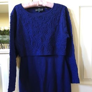 Cobalt Blue Dress size Large Carole Little